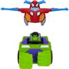 Jazwares SPIDEY AND HIS AMAZING FRIENDS MARVEL Team Up Tank - Combining 6-Inch Hulk Smash
