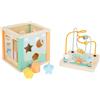 Small Foot cube, pastel motor skills toy for toddlers, playable from five sides,