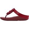 FIT FLOP FINO TOE POST MULTISHARED BEADS RED