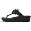 FIT FLOP LULU FLOWER TOE POST BLACK