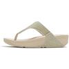 FIT FLOP LULU SHIMMERGLITZ TOE POST SANDALS PLATINO