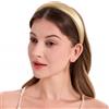 ZLYC Fasce per capelli in seta di gelso, da donna, senza denti, anti-mal di testa, antiscivolo, per la cura della pelle, trucco, uso quotidiano, farina d'avena solida