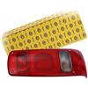 HELLA 2VA 007 502-061 Luce posteriore, Caraluna I, Lampadine, 12V, Montaggio, interno, avvitato, Colore diffusore luce: bianco, rosso, Spina: Spina piatta, Dx, Quantità: 1