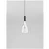Vistosi SCINTILLA SOSPENSIONE CRISTALLO TRASPARENTE ANTRACITE L2211 LED 2700K 12W 1500lm DIMMERABILE