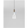 Vistosi SCINTILLA SOSPENSIONE CRISTALLO TRASPARENTE BRONZO OPACO 2 L2211 LED 2700K 12W 1500lm DIMMERABILE