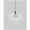 Vistosi SCINTILLA SOSPENSIONE G CRISTALLO TRASPARENTE ANTRACITE L2211 LED 2700K 12W 1500lm DIMMERABILE