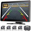 Roinvou Kit Telecamera Retromarcia Wireless, Monitor 10.1'' IPS