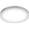Briloner Leuchten - Plafoniera LED, lampada da soffitto, luce da soffitto 24,5 watt, 2.400 lumen, 4.000 Kelvin, rotonda, cromo opaco, 405x32mm (DxH)
