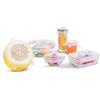 Wintem - Coperchi Universali in Set da 6 in Silicone Elasticizzato per Contenitori, Adatto a Freezer e Microonde, Chiusura Ermetica Salva Freschezza, Riutilizzabile ed Ecologico