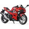 Risopen Modellino di moto in scala 1:12 Compatibile per Kawasaki Ninja 400 in plastica con modello di moto pressofuso, nessun montaggio richiesto, mini motorrad finito per adulti e bambini (rosso)