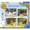 Ravensburger - Gruffalo, Puzzle 4 in a Box, Puzzle per Bambini, Età 3+, 06916 3
