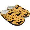 Kuiaobaty Pantofole Pelose Donna Uomo Scarpe da Casa Ciabatte da Interno, Pizza, Carlini, Scheletro, Tartarughe Stampa Pantofole da Camera Ciabatte, Cane bassotto, 45/45.5 EU