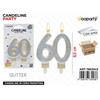 Wooparty Wooparty Candeline Arg. Bordo Oro N.60 8.5Cm