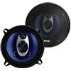 Pyle Casse Auto 13,3 Centimetri Speaker Stereo Coppia, Cono in Polipropilene Blu 3 Vie 200 Watt Picco, Surround in Gomma Butilica, 100-20KHz, 4 Ohm