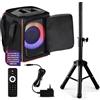 Pyle Cassa Bluetooth Potente 120 Watt, Altoparlante Bluetooth Portatile con Bassi Profondi e Alti Chiari, Speaker con Borsa e Treppiede Stereo Wireless