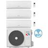 Sinclair Climatizzatore Condizionatore Sinclair Ray Trial Split Inverter R32 9000 + 9000 + 9000 BTU con U.E MV-E21BI2 Classe A++/A+
