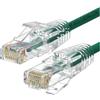 Wp Europe WP WPC-PAT-6AU010G-S cavo di rete Verde, Trasparente 1 m Cat6a U/UTP (UTP)