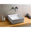 KARAG Lavabo in marmo bianco a 1 foro RIHO BOLOGNA 80x48 cm KARAG