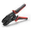 VEVOR Pinza Crimpatrice a Cricchetto per Cavi da 0,5-6 mm², per Terminali Elettrici a Design Ergonomico con Marcature Metriche e AWG, Sgancio Rapido, Forza Regolabile per più Terminali e Fai Da Te