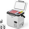 VEVOR Frigorifero Portatile Elettrico per Auto, Frigo Portatile da Auto Capienza 18 Litri 12V/24V 100-240V CA, Frigorifero a Compressore -20°C a 20°C Maniglia Senza Ruote per Campeggio Viaggio Pesca
