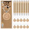Sayglossy 20 set Pi Day π Regali Bulk 20 penne Pi in bambù 20 π portachiavi in legno e 20 segnalibri Giornata internazionale della matematica regalo premi in classe per studenti insegnanti amanti