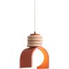 Myxbhgs Mini Lampada a Sospensione Arancione Stile Crema Lampada a Sospensione Regolabile in Altezza per Camera da Letto, Comodino, Sala da Pranzo, Cucina, Soggiorno e corridoio del Bar