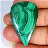 Gemstonedesire 65,00 ct.100% naturale Miraculous Malachite Chrysocolla Pear Cab 27x41x5 mm g...