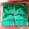 Gemstonedesire 37,70 ct.100% naturale crisocolla malachite cuscino abbinato coppia cabina su...