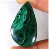 Genstonedesire 70,60 ct Crisocolla Naturale Malachite Fantasia Cabochon 22x39x7 mm Pietra Pr...