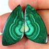 Gemstonedesire 43,00 ct. 100% naturale crisocolla malachite fantasia abbinata coppia pietra ...