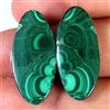 Gemstonedesire 38,05 ct.100% naturale crisocolla malachite ovale abbinato coppia cab losse g...