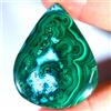 Gemstonedesire 97,20 ct .100% naturale grande malachite crisocolla pera cabina 35 x 46 x 5 m...