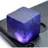 Zaffiro Naturale Blu Grezzo Cubo Taglio Grande 195 KT Certificato Sciolto Gemme
