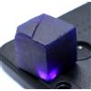 Zaffiro Naturale Blu Grezzo Cubo Taglio Grande 167 KT Certificato Sciolto Gemme