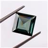 Gemma Sciolta A Forma Di Quadro Indicolite Blu Verde Tourmaline 6x6 MM