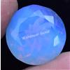 Naturale Blu Fiordaliso Opale 20.50 KT Tondo Welo Australiano Certificato Gemma
