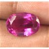 Naturale 2.50 Carato Lampone Rosa Rodolite Granato Ovale Gemma Certificato C543