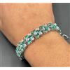 Bracciale Ottone con Luminosi Zircone di ALTISSIMA QUALITA' Bianchi e colorati