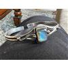 Splendido Pietra Labradorite 925 Argento Sterling Fatto a Mano Bracciale