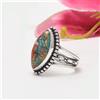 Anello Artigianale In Argento 925 Con Pietra Turchese Naturale, All Size