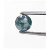 NATURAL ROSE CUT DIAMONDS Diamante Naturale Taglio Portoghese Forma Rotonda Blu 0,32ct 4x2,5mm