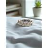 Anello Donna Argento 925 Rodiato Mod. Doppio giro tempestato da luminosi Zirconi