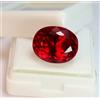 Chirag Gems Naturale Birmano Rosso Rubino 3.85 CT Ovale Taglio Sfaccettato Certificato Loose