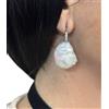 1 Paio Orecchini Perla Scaramazza con Zirconi Argento 925 RODIATO