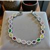 Bracciale Ottone Filo di Zirconi di ALTISSIMA QUALITA' Luminosi multi colori