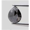Surat*Diamond*City Diamante Naturale Sciolto A Forma Di Pera Grigio Nero 0,93CT 7MM Taglio Rosa