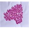 50 Pezzi Naturale Mogok Rosa Rubino Cuore 6x6 MM Certificato 48.10 KT Loose