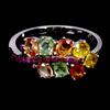 Egemdiamond Anello Egemdiamond Argento 925 Ovale Zaffiro 4x3mm Rubino Mis. 7.5