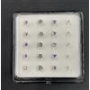 Set da 20 Orecchini Piercing Perno da naso con Argento 925 Modelli assortiti