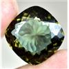 Naturale Hiddenite 22.80 KT Verde Estremamente Raro Certificato Fantastico Gemma